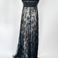 Carmen Marc Valo Black Netting Dress