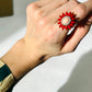 Vintage 18K Coral Ring
