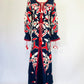 Frances Valentine Embroidered Maxi Caftan Dress